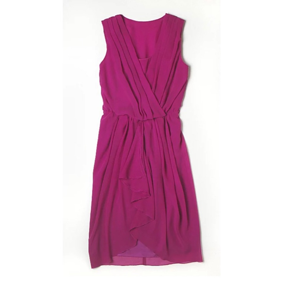 Alberta Ferretti for Macy's Impulse Fuchsia Wrap Dress, Size 4